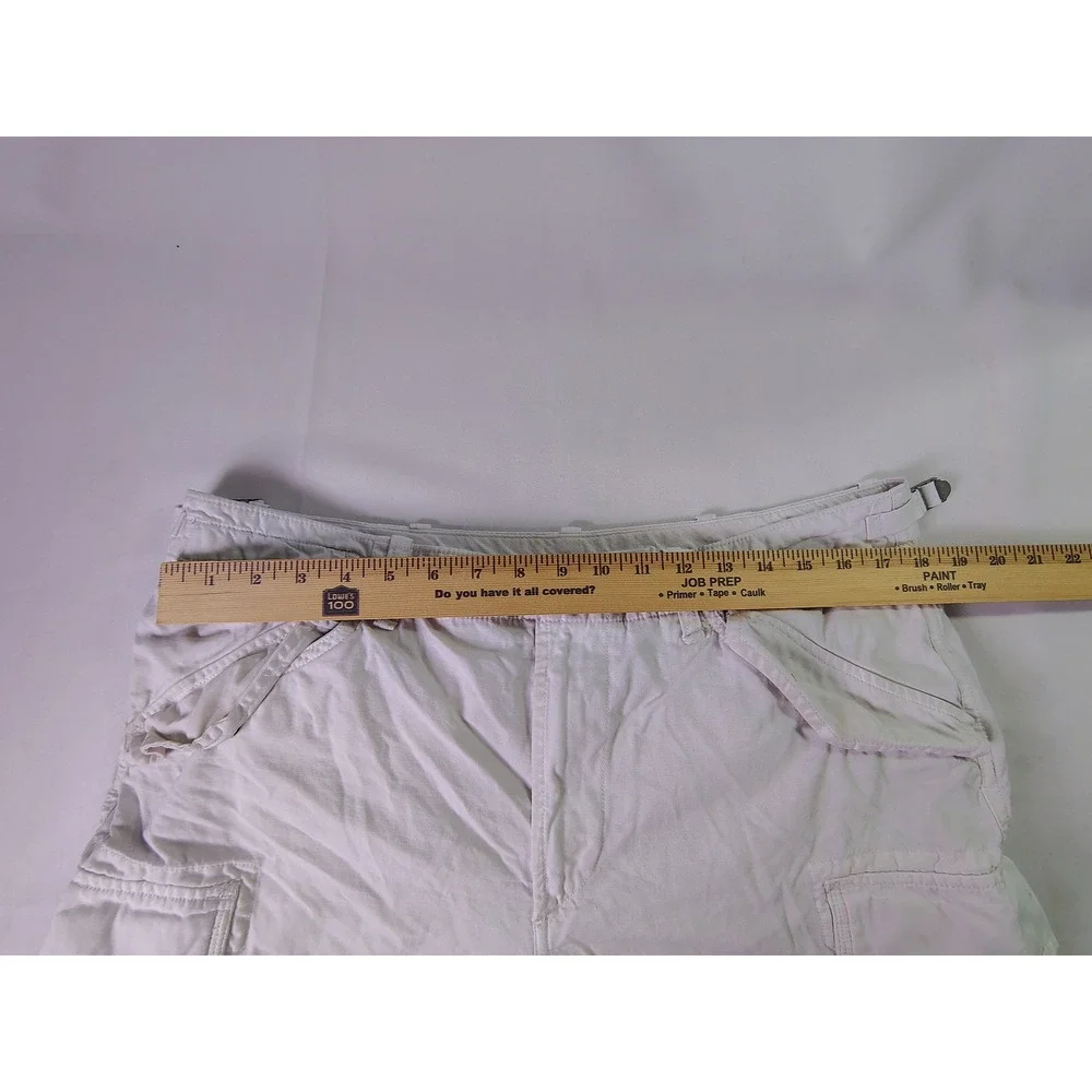Polo Ralph Lauren Military Field Cargo Shorts‎ White Utility Surplus Chino 36